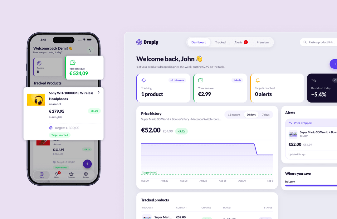 Droply: Price Tracker